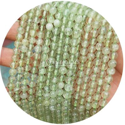Grosir Natural 2A Tourmaline Bulat Lolos Manik Moonstone Lolos Batu Manik Pelangi Fluorit Manik Spacer untuk Perhiasan