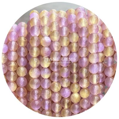 Grosir Batu permata alami Kerucut Lolos Bulat 8mm Blue Gypsum Kerucut Lolos Bulat Hematite Kerucut Spacer untuk pembuatan perhiasan