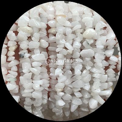 Batu Bulan Tourmaline Permata Manik Kristal Alam Bentuk Irregular Chip Kerikil Batu Lolos Untaian Manik Untuk Gelang