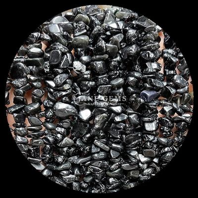Batu Bulan Tourmaline Permata Manik Kristal Alam Bentuk Irregular Chip Kerikil Batu Lolos Untaian Manik Untuk Gelang