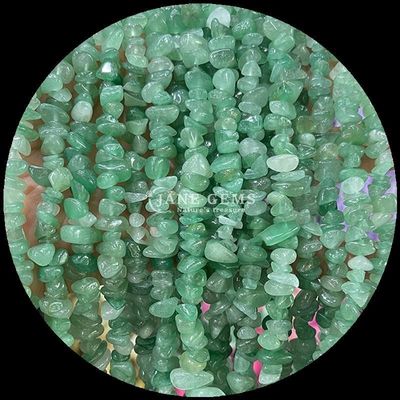 Green Aventurine Gems Bead Natural Crystal Irregular Shape Chip Gravel Stone Loose Bead Strands Untuk Gelang