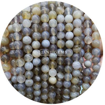Grosir Batu permata alami Kerucut Lolos Bulat 8mm Blue Gypsum Kerucut Lolos Bulat Hematite Kerucut Spacer untuk pembuatan perhiasan