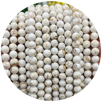Grosir batu permata alami bulat bebas manik-manik 8mm bergaris Agate bergaris bebas manik-manik bulat manik-manik spacer untuk perhiasan