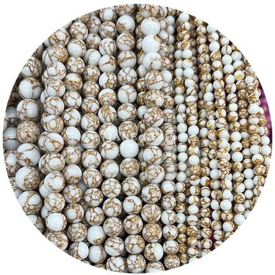 Grosir batu permata alami bulat bebas manik-manik 8mm bergaris Agate bergaris bebas manik-manik bulat manik-manik spacer untuk perhiasan