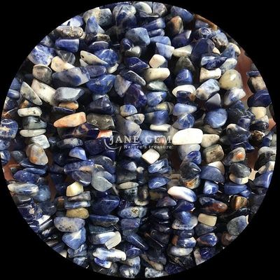 Sodalite Mookite Gems Bead Natural Crystal Bentuk Irregular Chip Gravel Stone Loose Bead Strands Untuk Gelang
