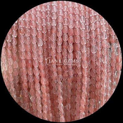 Tiger's Eye Yellow Aventurine Gem Bead Natural Crystal Rice Shape Stone Loose Bead Strands Untuk Gelang