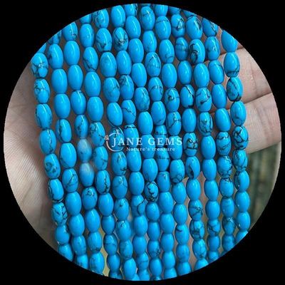 Tiger's Eye Yellow Aventurine Gem Bead Natural Crystal Rice Shape Stone Loose Bead Strands Untuk Gelang