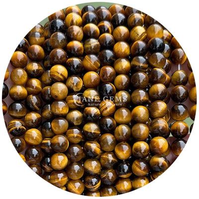 Grosir Batu Alami Batu Bulat 8mm Mata Harimau Mata Harimau Mawar Merah Mata Harimau Merah Mata Harimau Bulat Jarak Untuk Perhiasan