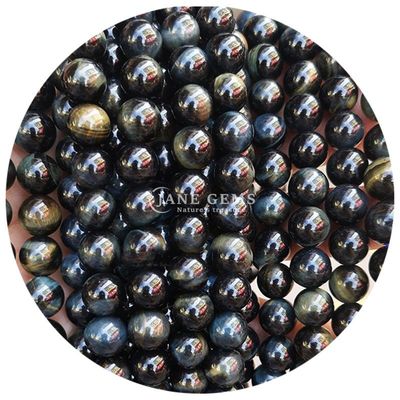 Grosir Batu Alami Batu Bulat 8mm Mata Harimau Mata Harimau Mawar Merah Mata Harimau Merah Mata Harimau Bulat Jarak Untuk Perhiasan