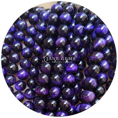 Grosir Batu Alami Batu Bulat 8mm Mata Harimau Mata Harimau Mawar Merah Mata Harimau Merah Mata Harimau Bulat Jarak Untuk Perhiasan