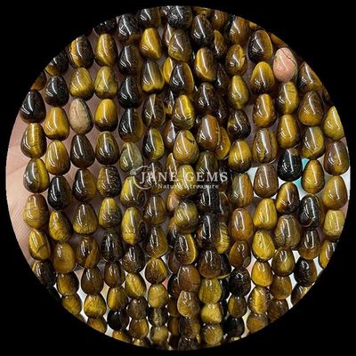 Jasper Merah Opalit Mata Harimau Mutiara Natural Crystal Air Drop Bentuk Batu Lolos Manik Untaian Untuk Gelang