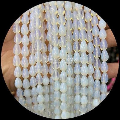 Jasper Merah Opalit Mata Harimau Mutiara Natural Crystal Air Drop Bentuk Batu Lolos Manik Untaian Untuk Gelang