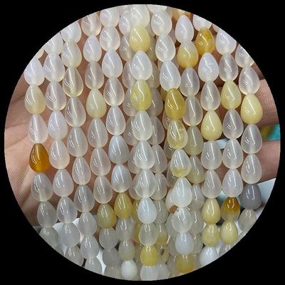 Lapis Lazuli Hijau Aventurine Gem Manik-manik kristal alami Air Drop Bentuk Batu Lolos Manik-manik Strands Untuk Gelang