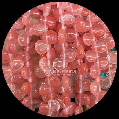 Malachite Clear Quartz Gem Bead Natural Crystal Water Drop Shape Stone Loose Bead Strands Untuk Gelang
