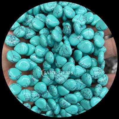 Malachite Clear Quartz Gem Bead Natural Crystal Water Drop Shape Stone Loose Bead Strands Untuk Gelang