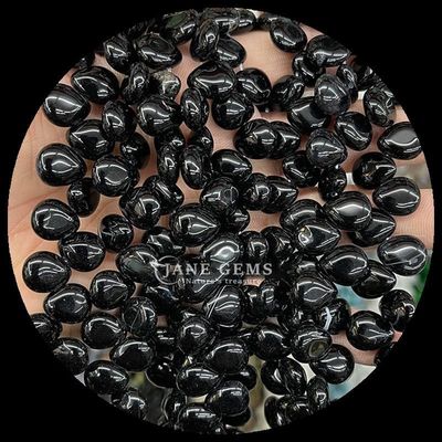 Carnelian Black Agate Gem Bead Crystal Water Natural Drop Shape Stone Loose Bead Strands Untuk Gelang