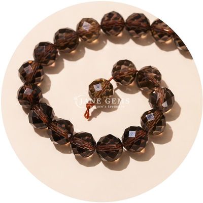 Grosir Authentic Batu permata alami manik-manik longgar berfaceted kristal manik-manik longgar mawar quartz batu manik untuk kerajinan