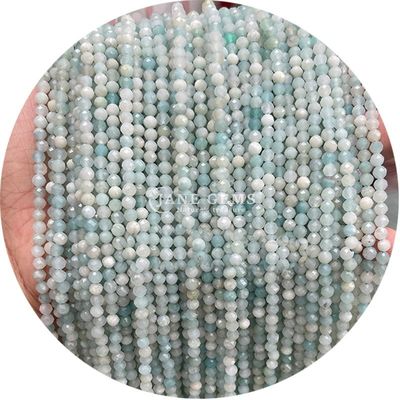 Grosir Batu permata semi berharga manik-manik berfacet yang berfacet aksesoris manik-manik batu longgar Rose Quartz manik-manik spacer untuk perhiasan