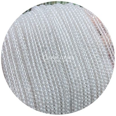 Grosir Batu permata semi berharga manik-manik berfacet yang berfacet aksesoris manik-manik batu longgar Rose Quartz manik-manik spacer untuk perhiasan
