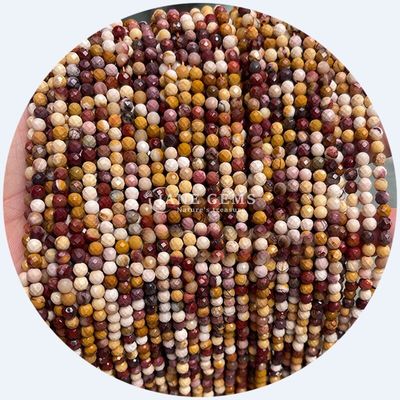 Grosir Batu permata semi berharga manik-manik berfacet yang berfacet aksesoris manik-manik batu longgar Rose Quartz manik-manik spacer untuk perhiasan