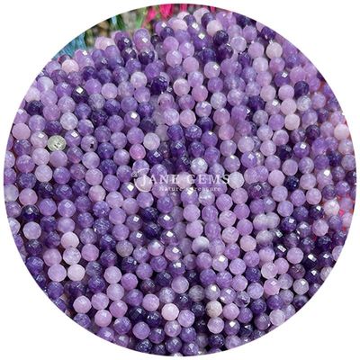 Grosir Batu permata semi berharga manik-manik berfacet berfacet Amethyst manik-manik aksesoris manik-manik spacer untuk pembuatan perhiasan