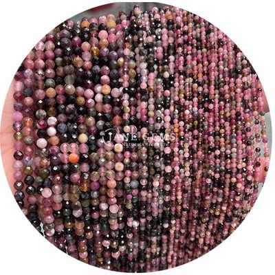Grosir Batu permata semi berharga manik-manik berfacet berfacet Amethyst manik-manik aksesoris manik-manik spacer untuk pembuatan perhiasan