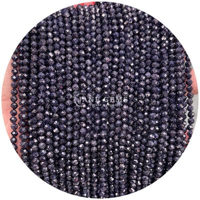 Grosir Batu permata semi berharga manik-manik berfacet berfacet Amethyst manik-manik aksesoris manik-manik spacer untuk pembuatan perhiasan