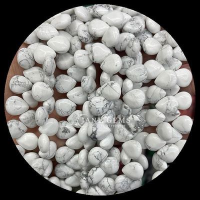 Howlite Crazy Agate Gem Bead Crystal Water Natural Drop Bentuk Batu Lolos Bead Strands Untuk Gelang