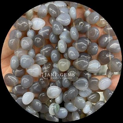 Howlite Crazy Agate Gem Bead Crystal Water Natural Drop Bentuk Batu Lolos Bead Strands Untuk Gelang