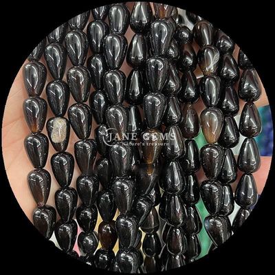 Howlite Crazy Agate Gem Bead Crystal Water Natural Drop Bentuk Batu Lolos Bead Strands Untuk Gelang