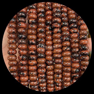 Lemon Jade Amazonite Gem Bead Natural Crystal UFO Bentuk Batu Lolos Bead Strands Untuk Gelang
