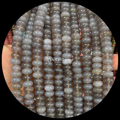 Lucky Jade Lava Stone Gem Bead Crystal Alam Abacus Bentuk Batu Loose Bead Strands Untuk Gelang