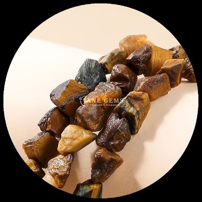 Rose Quartz Amethyst Gem Bead Natural Crystal Raw Rough Stone Loose Bead Strands Untuk Gelang