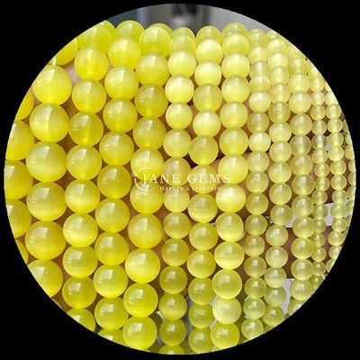 Warna Pink Kuning Danau Biru Warna Manik Customisable Bentuk Bulat Kucing Mata Manik Untuk DIY Hadiah
