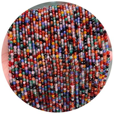 Bahan Kristal Otentik yang Berbeda Membuatkan Manik-manik Lolos Untuk Membuat Gelang DIY