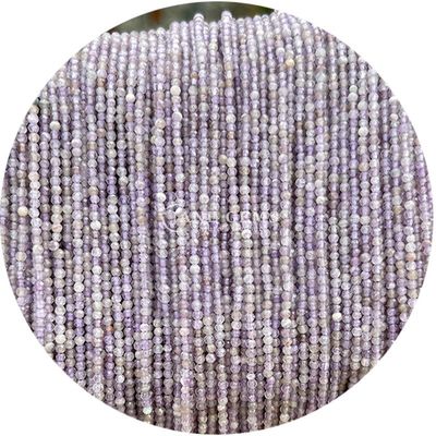 Batu permata kristal alami bulat DIY Batu Lolos Manik-manik Untuk Gelang Kalung Perhiasan pembuatan