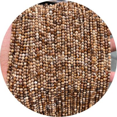 Batu permata kristal alami bulat DIY Batu Lolos Manik-manik Untuk Gelang Kalung Perhiasan pembuatan