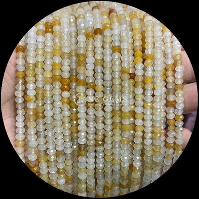 Lapis Lazuli Apatite Batu permata alami manik-manik berfacet Abacus Bentuk untaian manik longgar untuk energi penyembuhan dan pembuatan perhiasan DIY