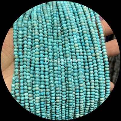 Lapis Lazuli Apatite Batu permata alami manik-manik berfacet Abacus Bentuk untaian manik longgar untuk energi penyembuhan dan pembuatan perhiasan DIY