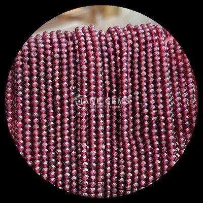 Tourmaline Garnet Batu permata alami manik-manik berfaceted Abacus Bentuk bebas manik-manik untaian untuk energi penyembuhan dan DIY Perhiasan Ma