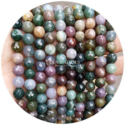 Natural Round Smooth Mix Agate Loose Beads Strand Untuk DIY Perhiasan & Kerajinan Makin
