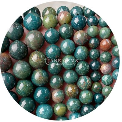 Natural Round Smooth Mix Agate Loose Beads Strand Untuk DIY Perhiasan & Kerajinan Makin