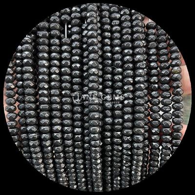 Indian Agate Green Dot Natural Gemstone Bead Strands Natural Gemstone Faceted Abacus Beads untuk Hadiah Khusus