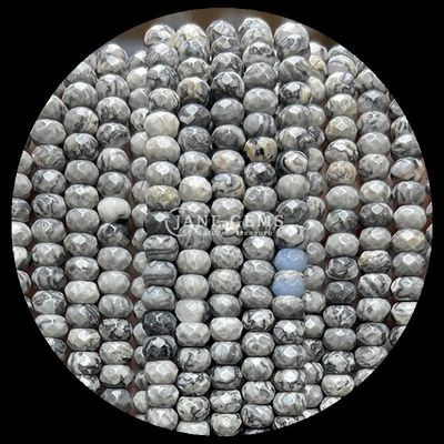 Labradorite Peridot Natural Gemstone Bead Strands Natural Gemstone Faceted Abacus Beads untuk Hadiah Khusus