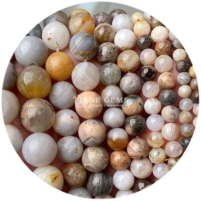 Natural Healing Crystal Gemstone Loose Beads Batu Lurus Beads Untuk pembuatan Perhiasan