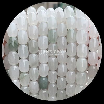 Rose Quartz Clear Quartz Natural Gemstone Bead Strands Natural Gemstone Barrel Shape Beads untuk Hadiah Khusus