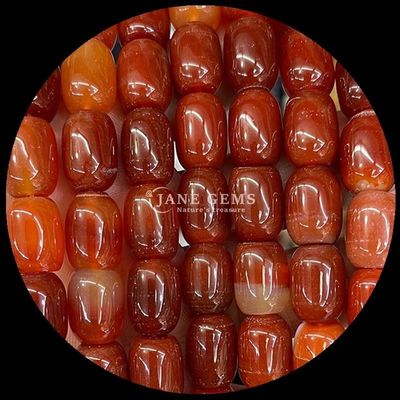 Rose Quartz Clear Quartz Natural Gemstone Bead Strands Natural Gemstone Barrel Shape Beads untuk Hadiah Khusus