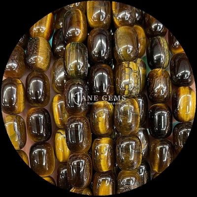 Rose Quartz Clear Quartz Natural Gemstone Bead Strands Natural Gemstone Barrel Shape Beads untuk Hadiah Khusus