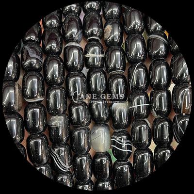 Batu permata manik Howlite Opalite kristal alami batu permata Barel Bentuk Bead lepas untaian untuk pembuatan perhiasan