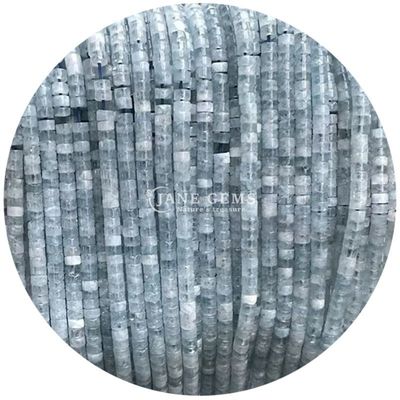 Batu alam Sudut kanan Lolos Manik-manik Strand Crystal Peace Jasper Aquamarine Manik-manik Strands